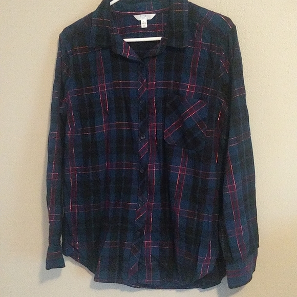 Tru | Tops | Time And Tru Flannel Shirt 